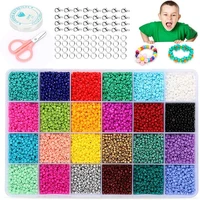 3mm glass seed beads kit rainbow colors czech beads for diy jewelry making beaded earring bracelet small craft letter beads set