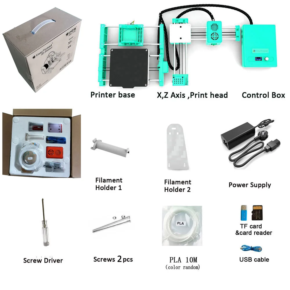 Easythreed X4 Mini Build Volume 150mmx150mmx150mm Hotbed Small Education Entry Level Consumer Personal 3d Printer Students Gift |