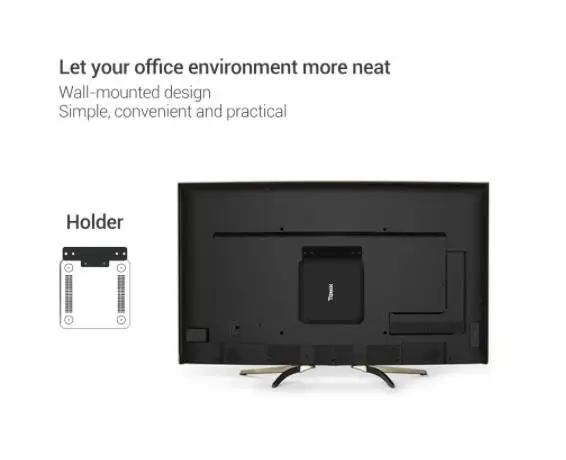 TANIX TX85 Мини ПК смарт tv коробка ветра ows 10 ядерным процессором Intel Atom X5 Z8350 4 Гб 64 2 ГГц