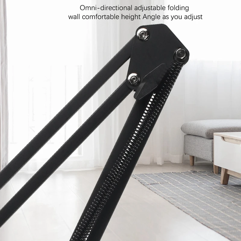 Microphone Holder Adjustable Metal Suspension Arm Scissor with Mounting Clip | Электроника