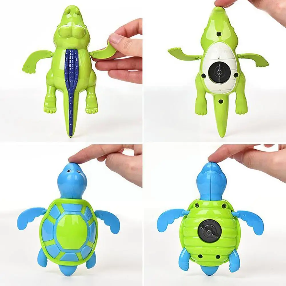 

1Pcs Bath Toys Turtle Dolphin Baby Shower Baby Wind In Play Water Toy Up Color Swim Pool Swimming Play Accessories Baby Ran H6T2