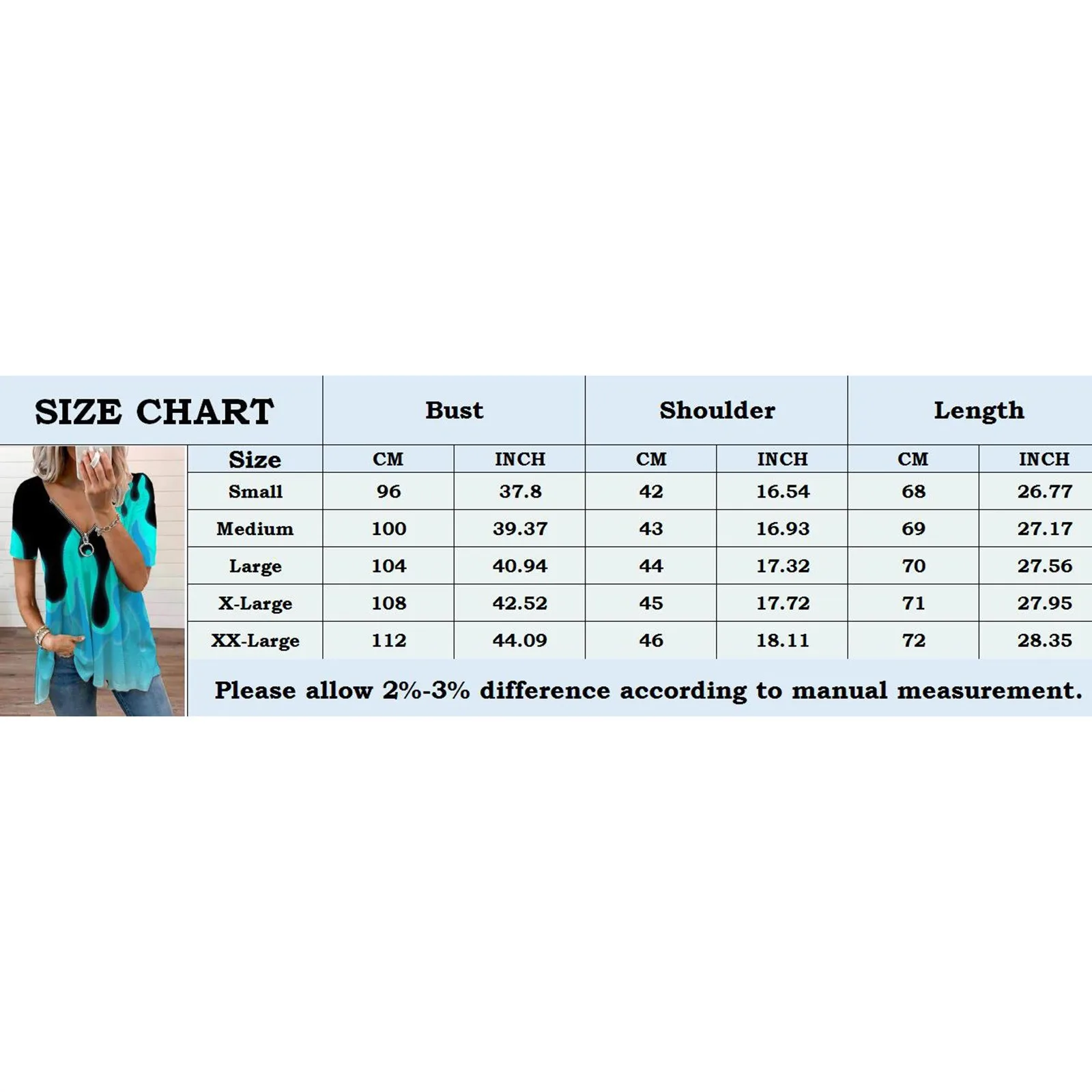 

Short Sleeve Casual Tops Deep V-neck Collar Zipper T Shirt Fashion Women Patchwork Women Tee Shirt For Summer Streetwear Color