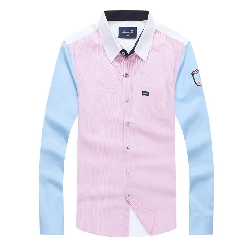

Фабричная Повседневная рубашка, мужская рубашка, Офисная Мужская официальная Классическая рубашка, хлопковые мужские рубашки, Мужская оде...
