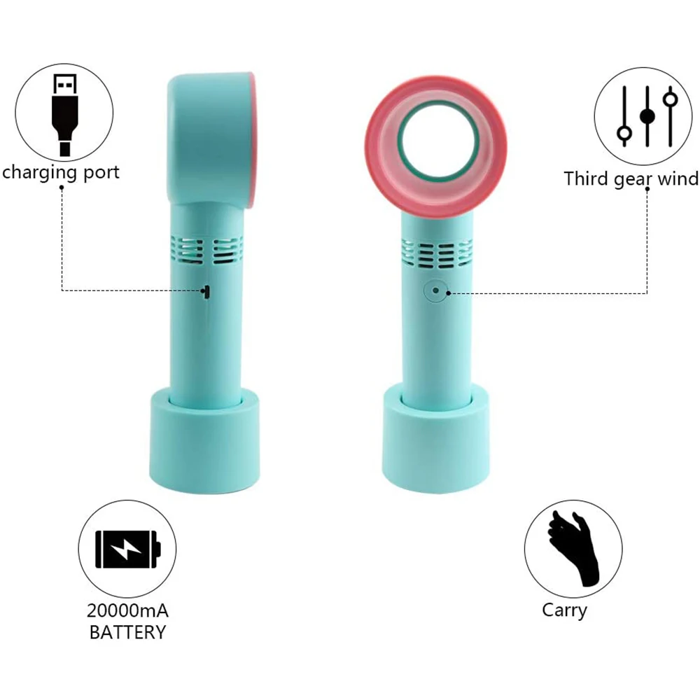 Мини-вентилятор с USB ручной беслопастной вентилятор охладитель воздуха