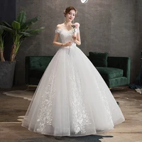 wedding dress 2021 new sexy v neck ball gown princess vintage wedding dresse luxury lace wedding gowns plus size