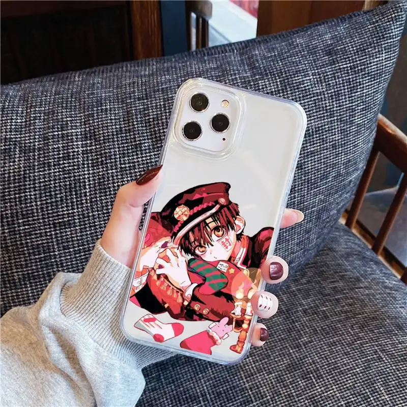 

Jamular Toilet Bound Hanako Kun Phone Case Transparent for iPhone 12 11 mini pro XS MAX 6 6S 8 7 Plus X 5S SE 2020 XR
