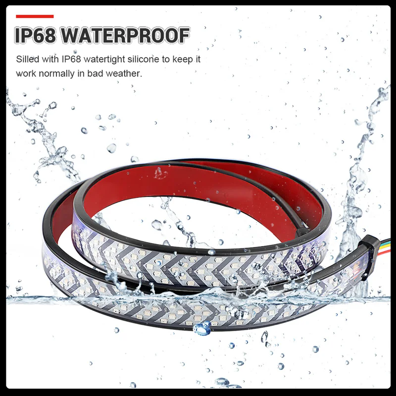 108 см Автомобильный светодиодный светильник со стрелкой Красный Авто ходовой