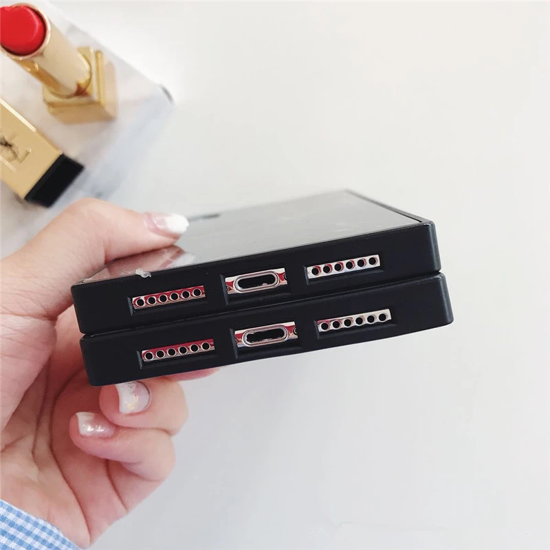 

Stylish cute vintage marble fashion square soft silicone protection phone case for iphone 6 6s 7 8 plus X lovely cover fundas