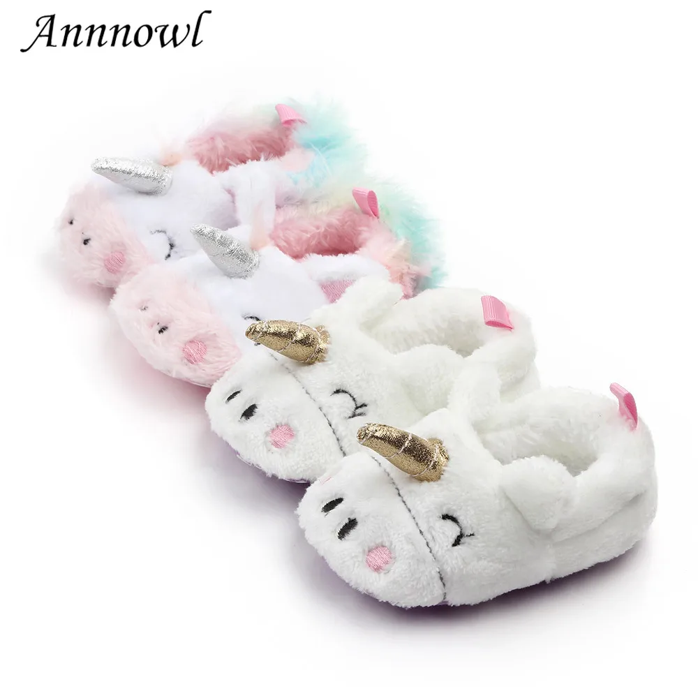 Плюшевая теплая обувь для маленьких девочек зимние мягкие ботинки малышей