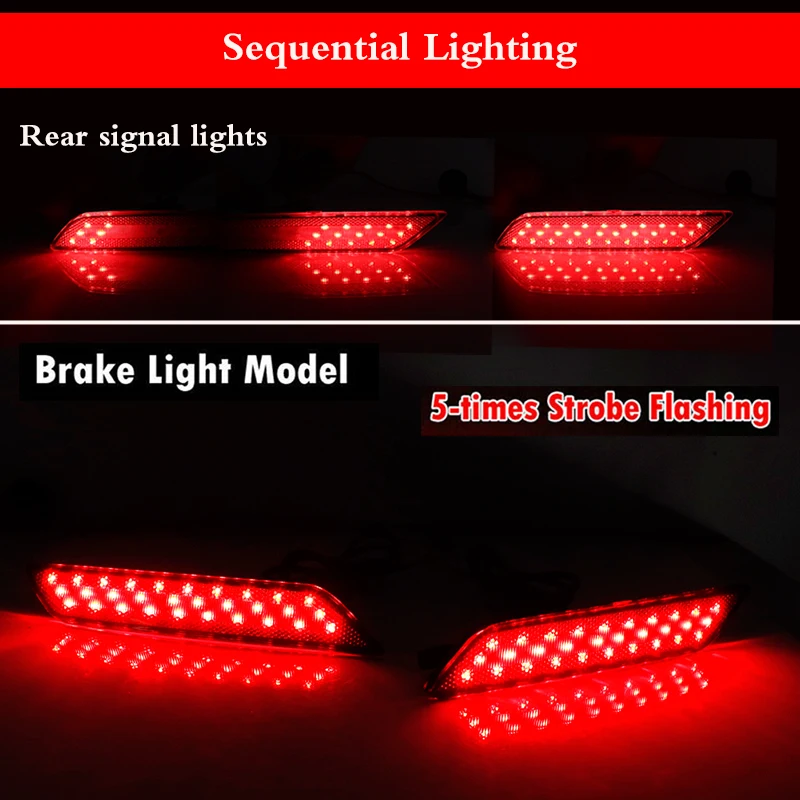 Красные светодиодные задние противотуманные фары задние/стоп-сигналы