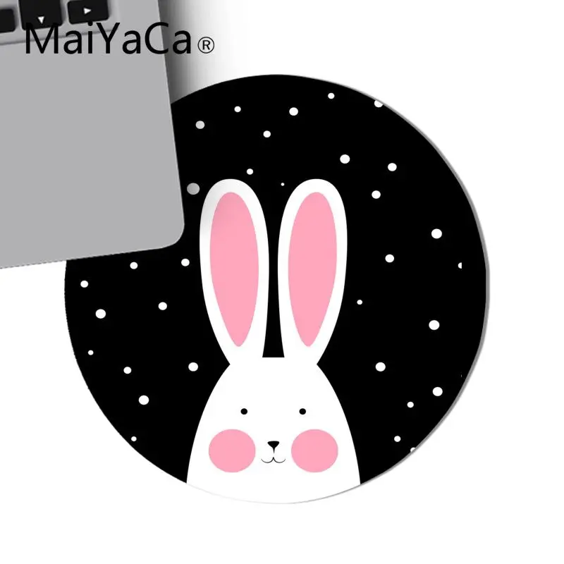 Maiyaca милый зайчик rabbit1 типа сделай себе сам дизайн игровой с узором Круглый Мышь