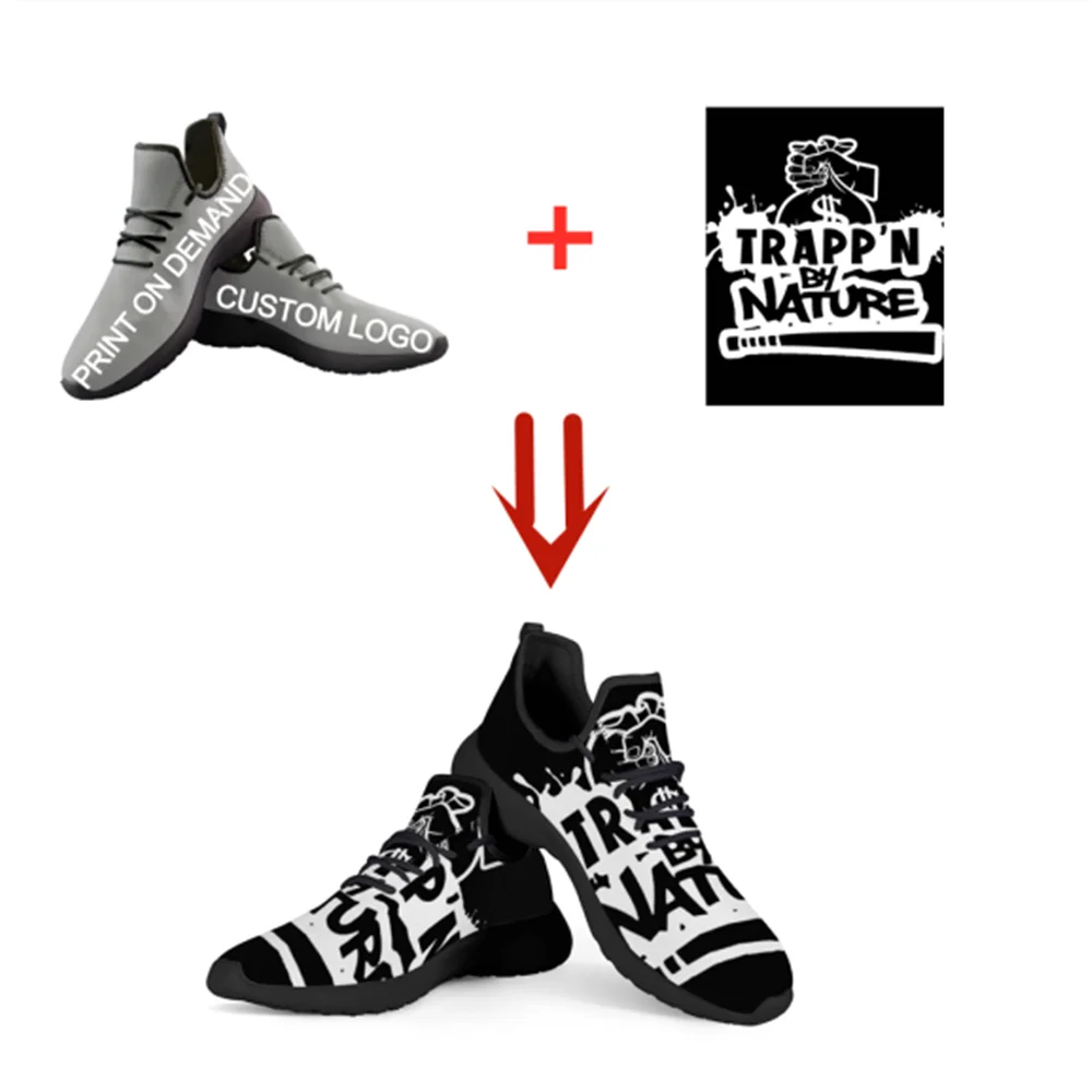 

ELVISWORDS Summer Fashion Customize Mesh Running Shoes for Men Women Light Sport Sneaker Comfortable Outdoor Casual Flat Shoes