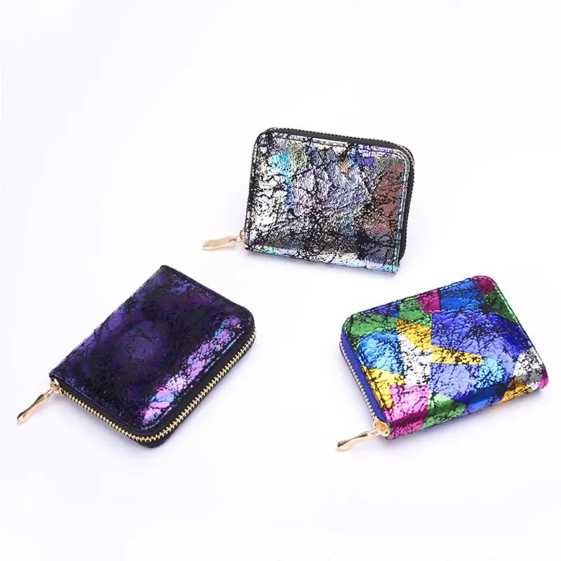 Женский короткий кошелек из ПУ кожи с застежкой-молнией | Багаж и сумки