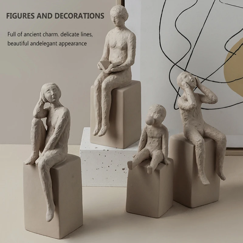 

Minimalistic Portrait Human Shape Modern Home Decor Living Room Bedroom Countertop Decoration Gift C1