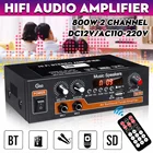 Домашние Автомобильные усилители G50 800 Вт 12 в 110-220 В 2-канальный bluetooth объемный звук FM USB Дистанционное управление Hi-Fi Цифровой стерео усилитель