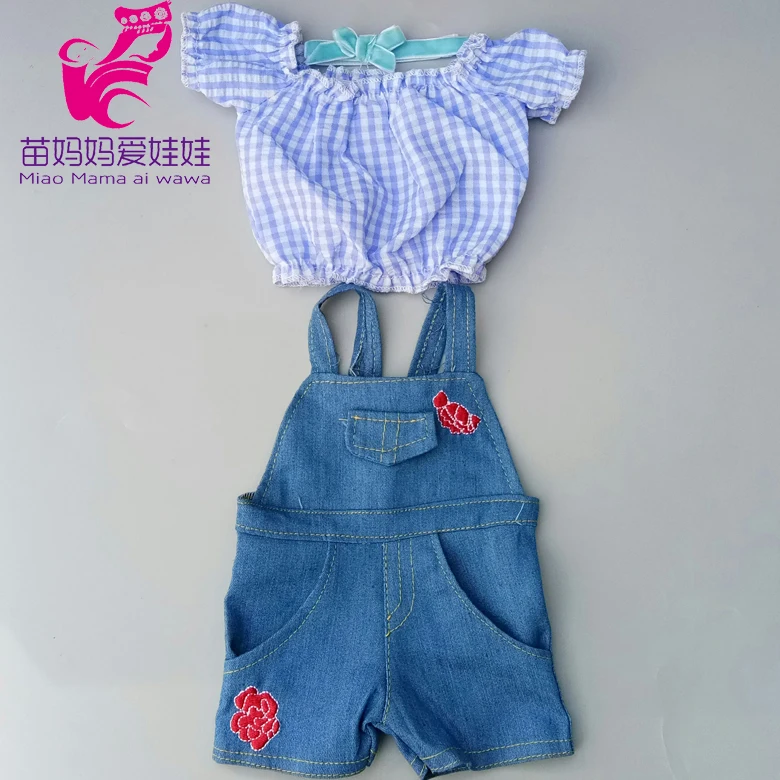 Одежда для детей детская мода кукла одежда джинсовое платье с бретельками