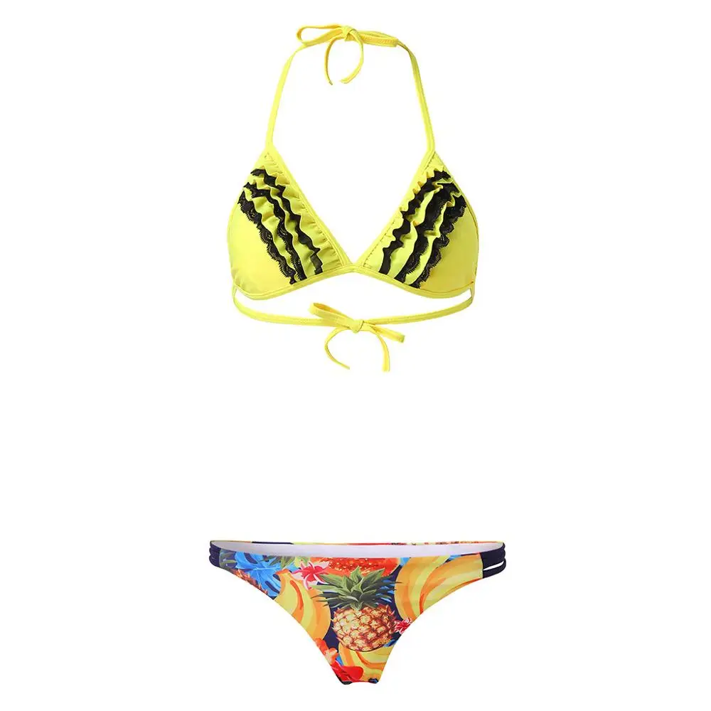 Плиссированные женские бикини пуш-ап бразильские мягкие набор xxl Сексуальный