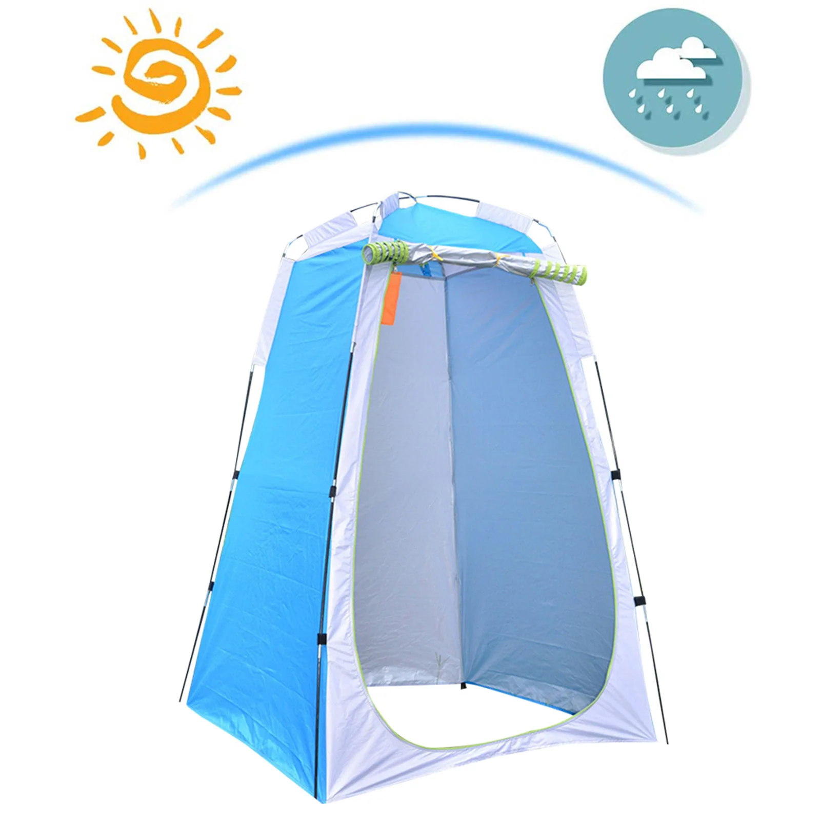 

Portable Privacy Shower Toilet Tent Camping Automatic Pop Up Tent UV Function For Outdoor Camping Hiking Dressing Photography