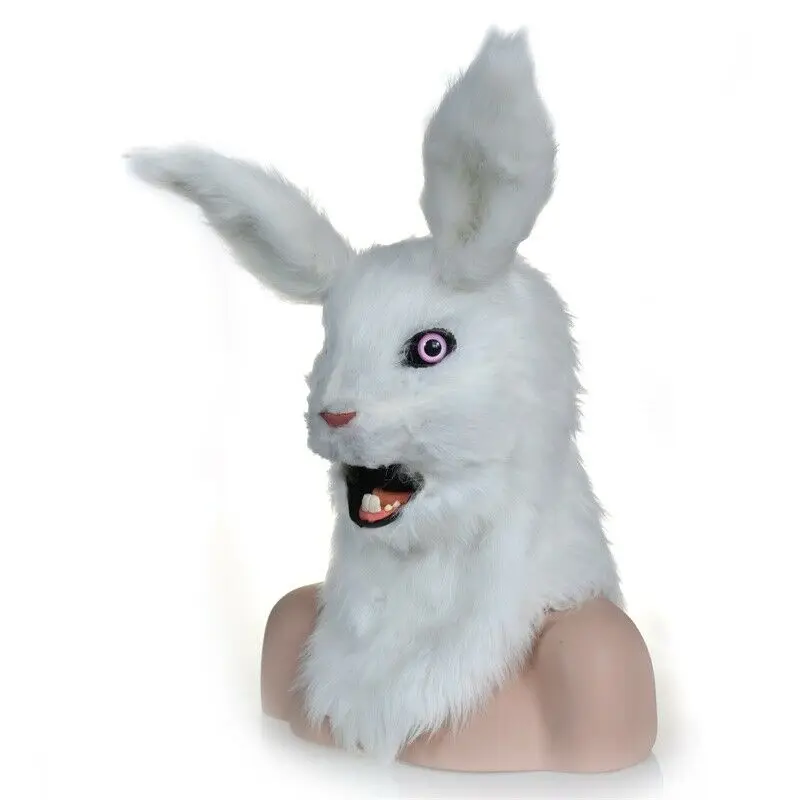 Костюм-талисман с изображением белого кролика из мультфильма | Тематическая