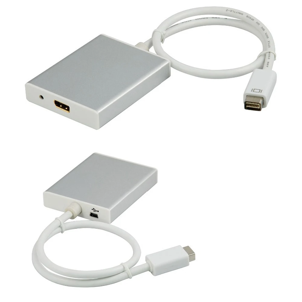 

Кабель-преобразователь Mini DVI в Displayport, USB аудио + Mini DVI для displayport или mini Displayport out