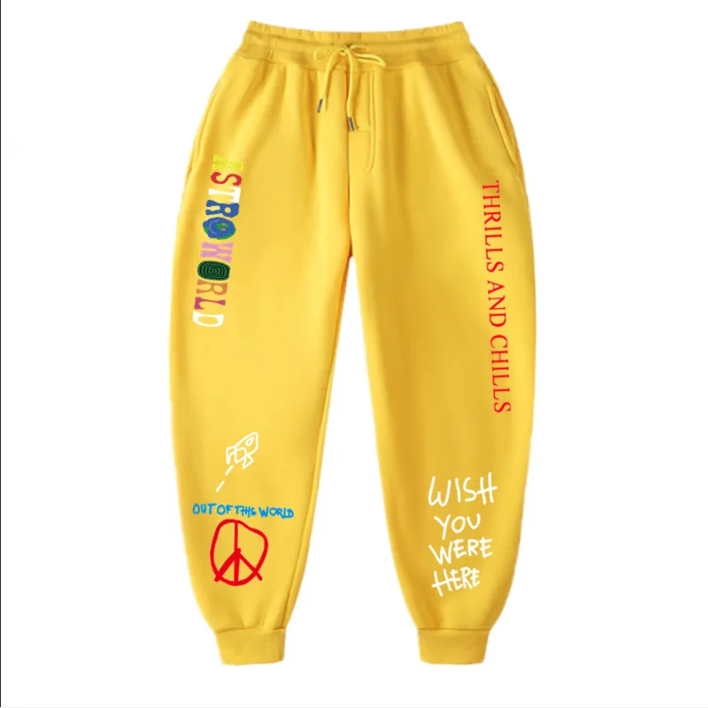 

Travis Scott ASTROWORLD Pants Women Men High Quality Hip hop Joggers Streetwear multiple colour Plus size Sweatpants Trousers