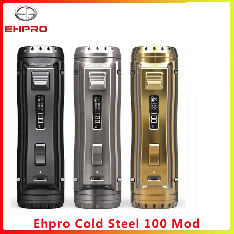 Боксмод Ehpro Cold Steel 100 120 Вт TC 0 0018 с быстрое включение и обновление программного
