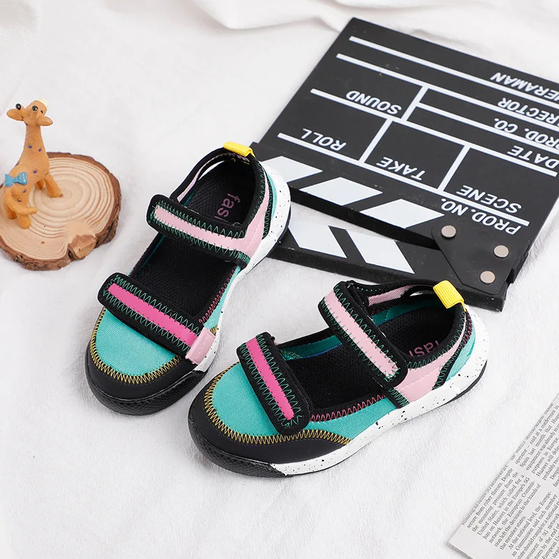 Весенние детские спортивные сандалии повседневные для маленьких девочек