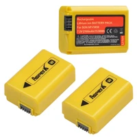yellow battery for sony np fw50 np fw50 a6000 a6500 a6300 a6400 a7 a7ii a7rii a7sii a7r a7r2 a55 nex 3n zv e10l
