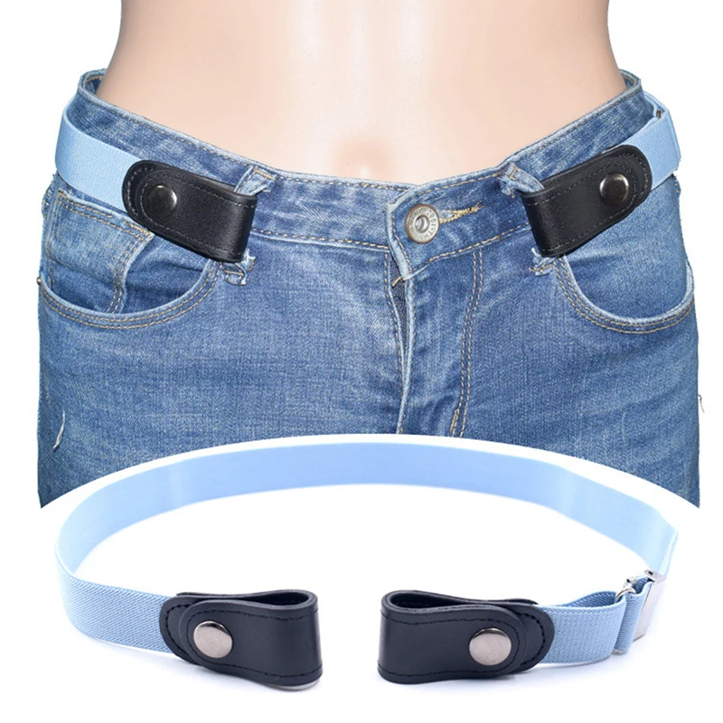 

2021 New Unisex Buckle-Free Elastic Belts Women Men Invisible Adjustable Belt for Pants Jeans No Bulge Hassle Band Hot