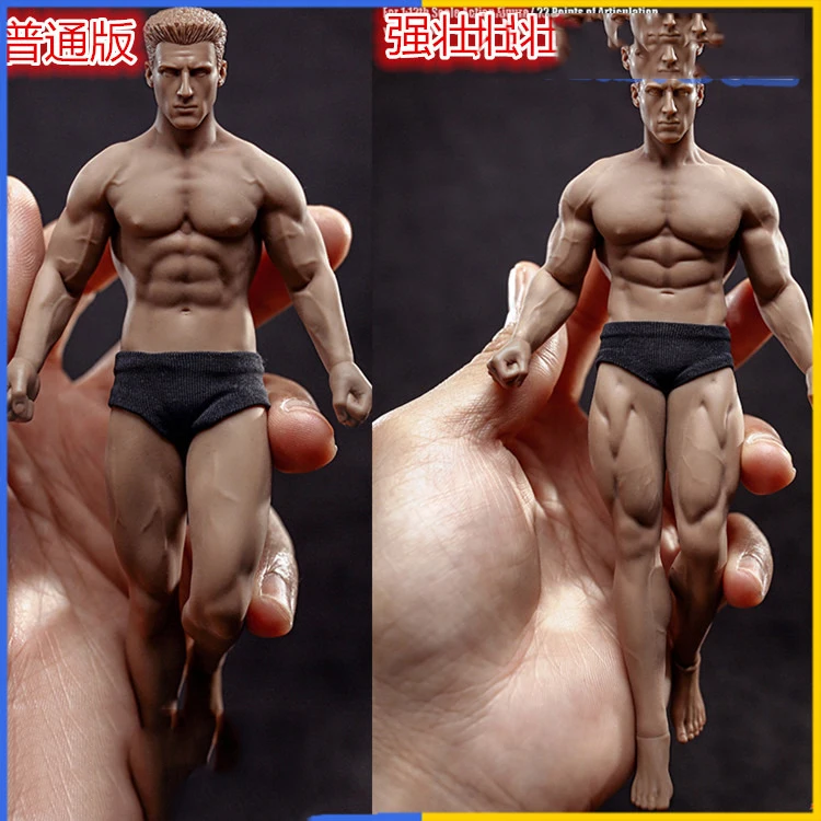 

TBLeague PH2019-TM01A/PH2019-TM02A 1/12th Scale Super Flexible Male Seamless Body with Head Soldier Doll Sketch in Stock