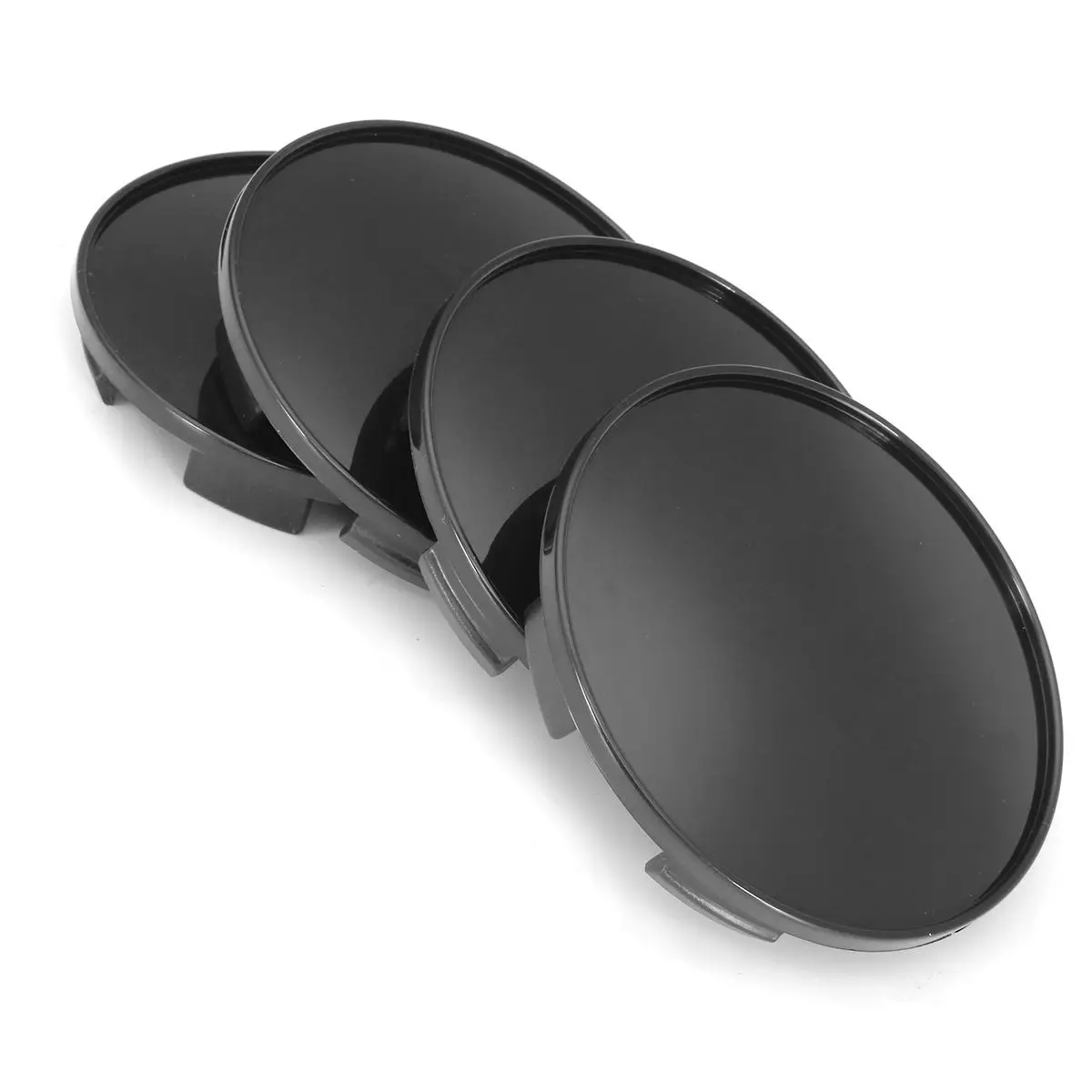 Hot Sale 4 Pcs a set 68mm Universal Black Car Wheel Center Hub Caps Covers Set No Logo TW |