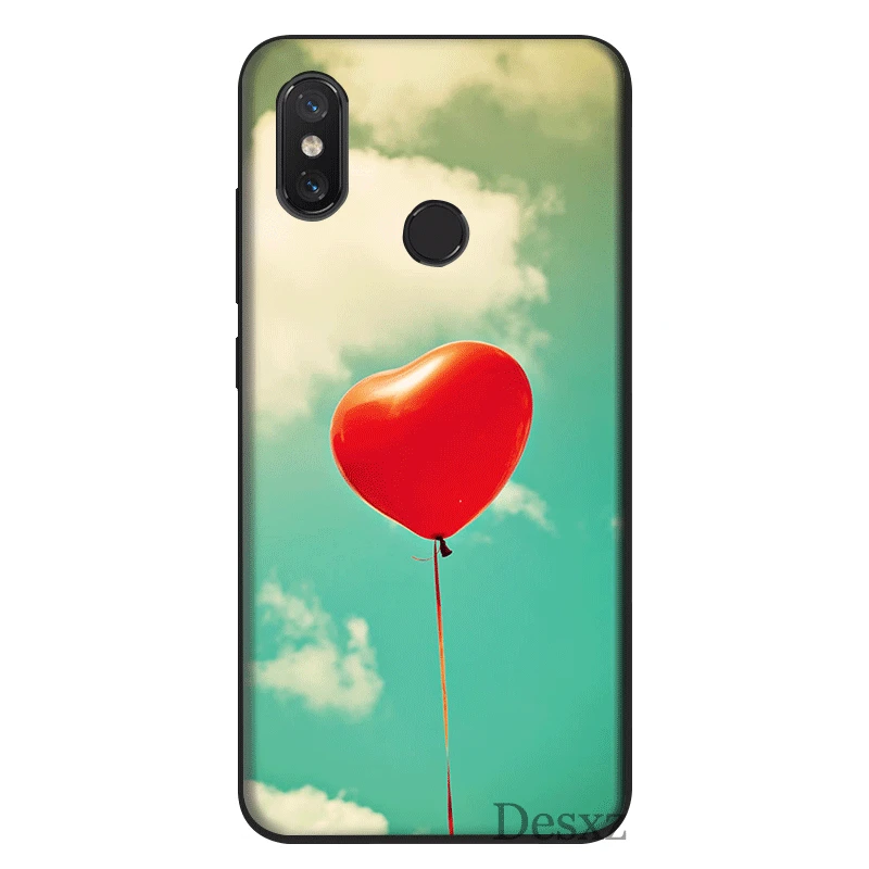 Мобильный чехол для телефона из силикона Xiaomi mi 8 Lite A1 A2 9 (США) красные Примечание 5 6