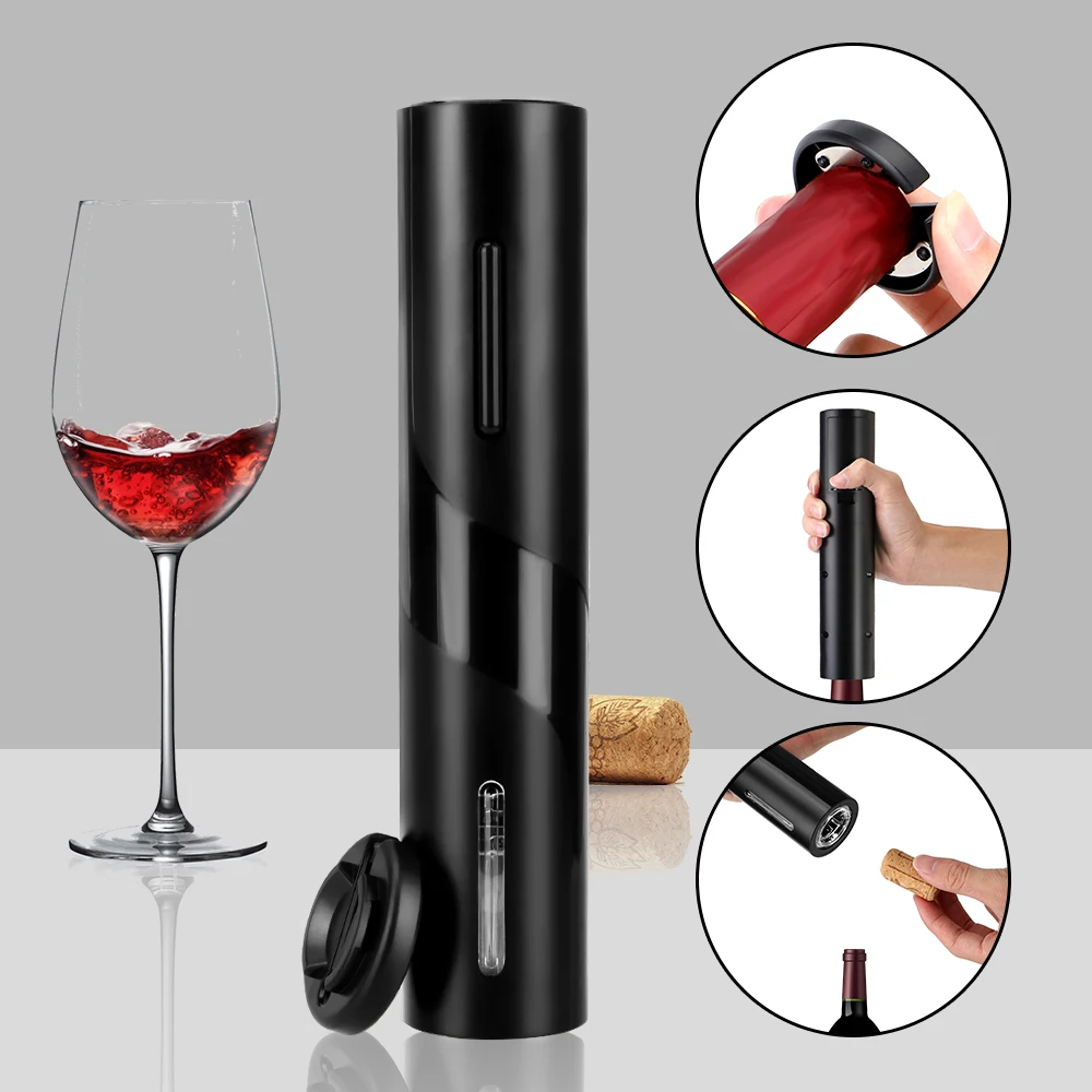 

Jar Opener Kitchen Tool Electric Wine Bottle Opener Automatic Corkscrew Bar Tools Foil Cutter Set for Red Wine