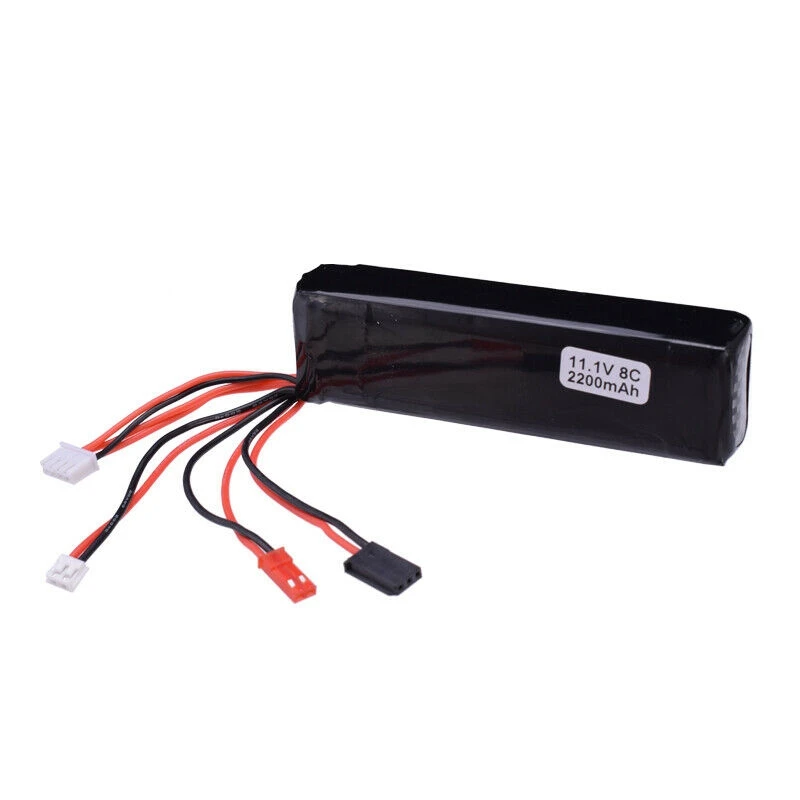 11 1 V 2200MAh 8C RC передатчик Lipo батарея для 7 10 12E DEVO F12E JST JR штекер Futaba передатчик|Детали