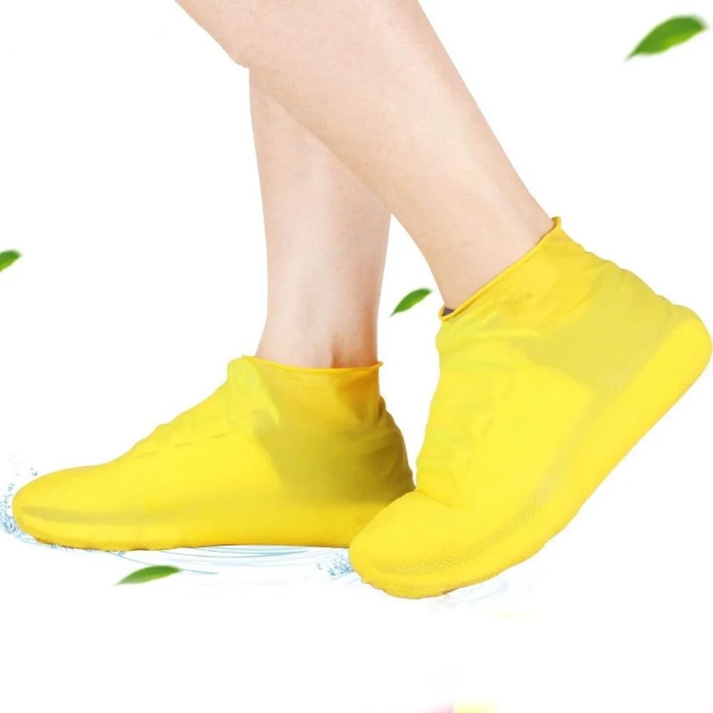 

New Anti-slip Latex Shoe Cover Reusable Waterproof Rain Boot Unisex Overshoes Shoes Cover Protectors Rainy Days Accessories