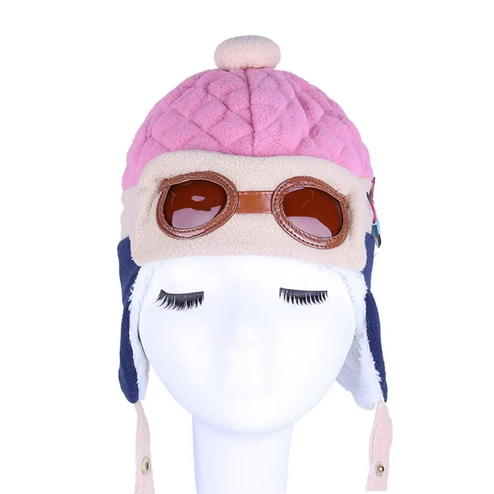 Детская зимняя теплая шапка, Шапка-бини Skullies с обезьяной, вязаные шапки с ушками, реквизит для фотосессии новорожденных, детские шапки, одежда для малышей - Цвет: 4