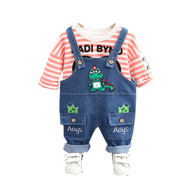 Детская весенне осенняя одежда Куртка в полоску для маленьких мальчиков и