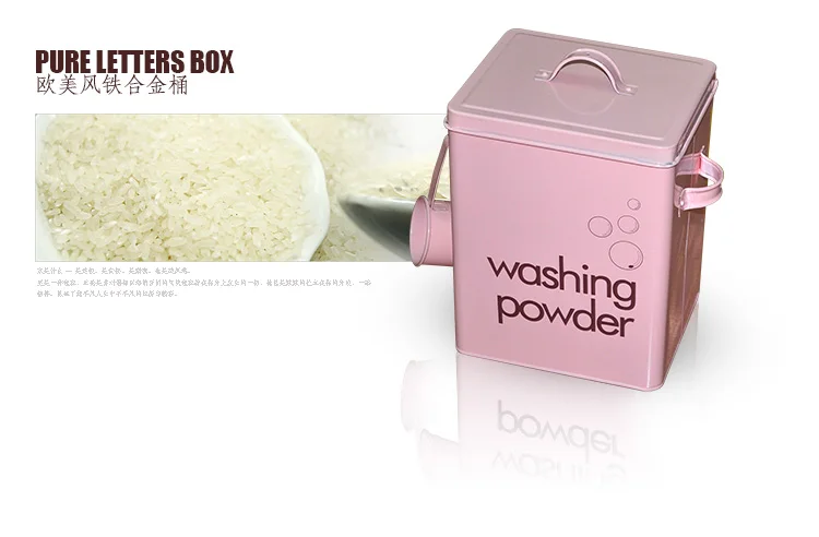 5L simple washing powder bucket storage box kitchen storage box thickening portable insect storage bucket ZP8071552