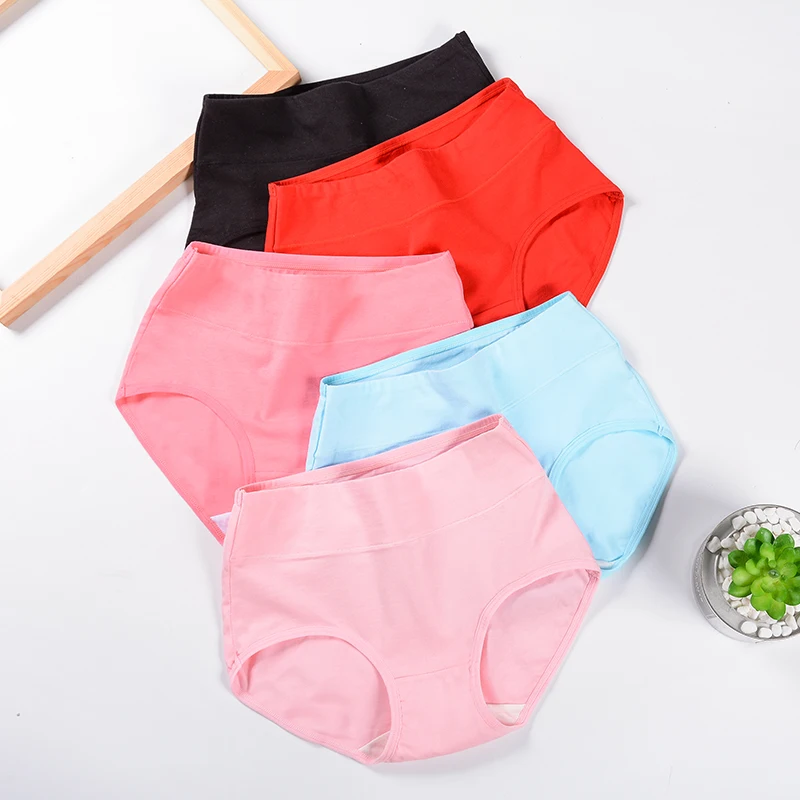 Women's underwear seamless sexy solid color women's comfortable briefs breathable waist | Женская одежда