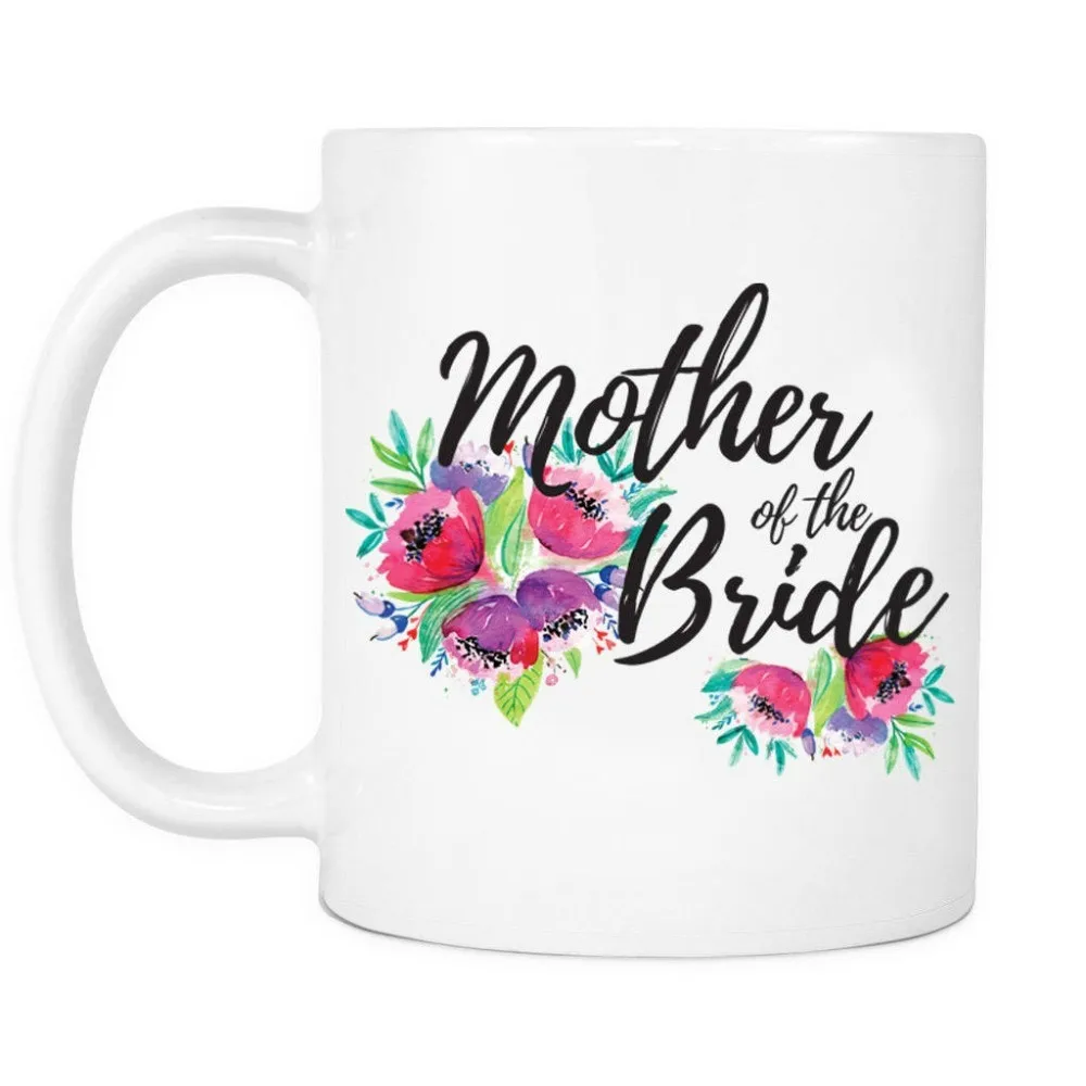 Mother of The Bride Mugs Beer Travel Milk Porcelain Coffee Tea Cups Friend Gift Birthday Gifts | Дом и сад