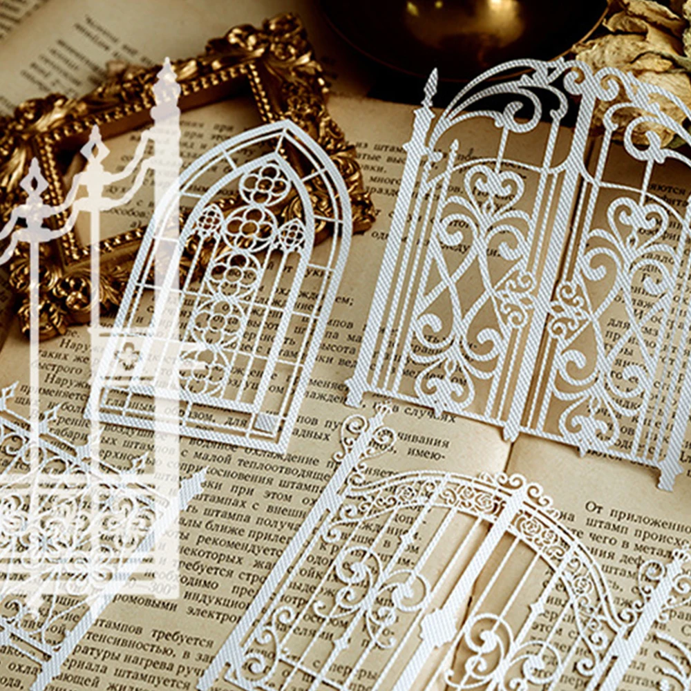 10 шт. полые кружевные декоративные наклейки для вечеринок серия Скрапбукинг