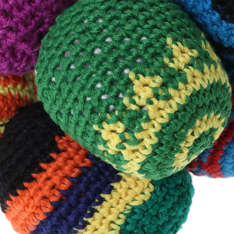 

Handmade Sacks Footbag Toy Balls Magic Juggling Ball Kid Outdoor Toy Soft Ball XX9E