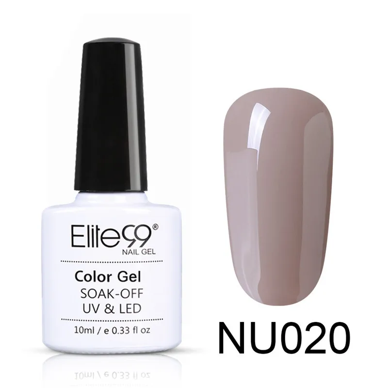 NU020 Elite99 Гель-лак для ногтей, 10 мл, гель телесного цвета, базовый гель, гибридный гвоздь, блестящий Гель-лак для лаки для ногтей - Цвет: NU020