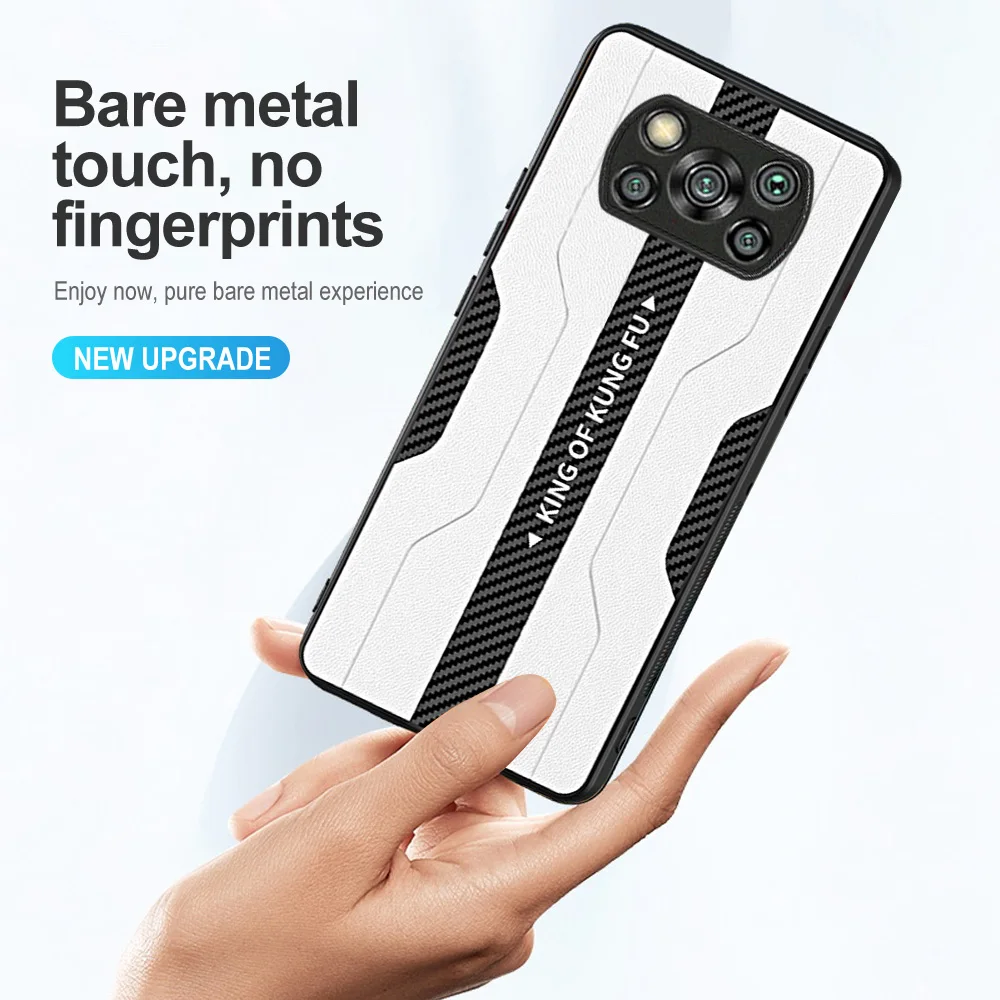 for xiaomi poco x3 pro case carbon fibre leather cover for xaomi poxo poko x 3 x3pro 6 67 soft tpu phone shell shockproof funda free global shipping