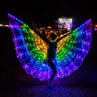 Крылья для танца живота женские, неоновые, яркие, со светодиодной подсветкой