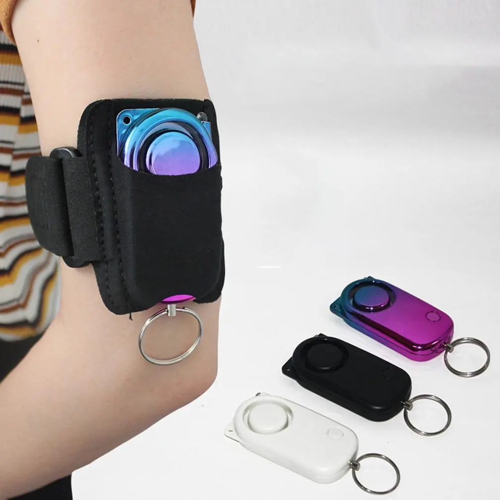 

Anti Hooligans Black Alarm Device Wrist Outdoor Night Running Safeguard Convenient Led Super Loud Alarm