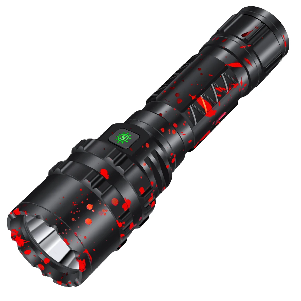Светодиодный фонарик cree xhp50.2 с зарядкой от usb, растягивающийся ударопрочный мощный перезаряжаемый фонарик 18650 или 26650