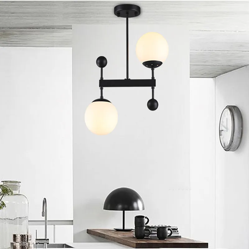

Modern Glass Ball Gold Ceiling Light Hanging Lamps Fixture Luminaire Suspension Lighting Loft Decor Lampara Techo Colgante E14