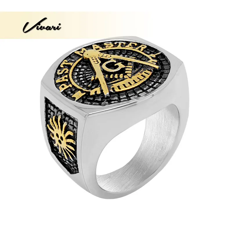 Ювелирные изделия Vivari мужское мастерское и геометрическое Золотое серебряное