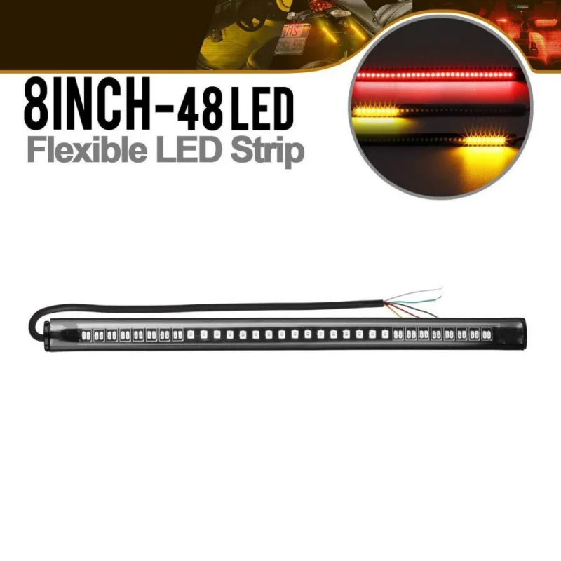 Новый мотоциклетный фонарь полоса задний тормоз стоп сигнал поворота номерной